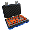 25 Piece 1/4" Drive 6 and 12 Point SAE and Metric, Standard Socket and Attachments Set, 1000V Insulated