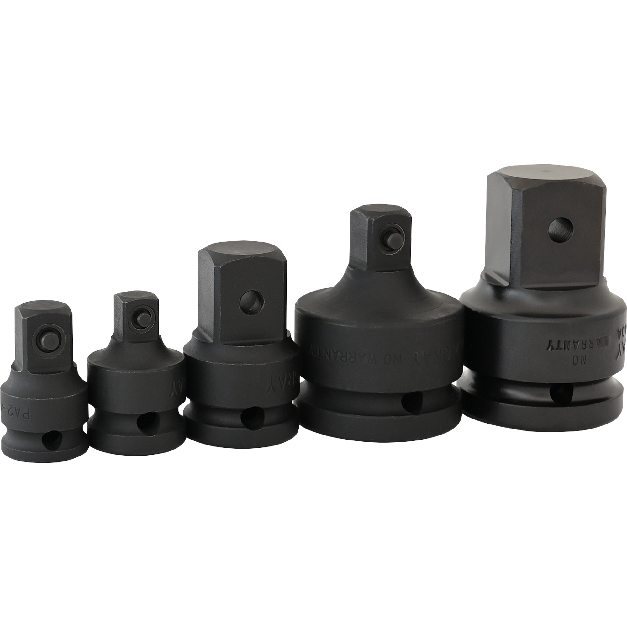 5 Piece Impact Adapter Set - Black Industrial Finish
