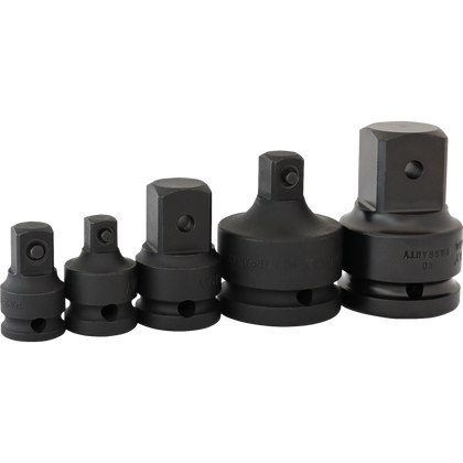 5 Piece Impact Adapter Set - Black Industrial Finish