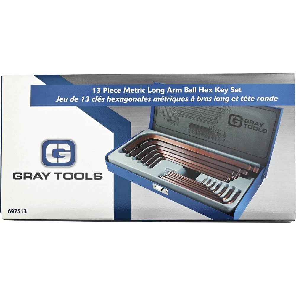 13 Piece Metric Long Arm Ball Hex Key Set