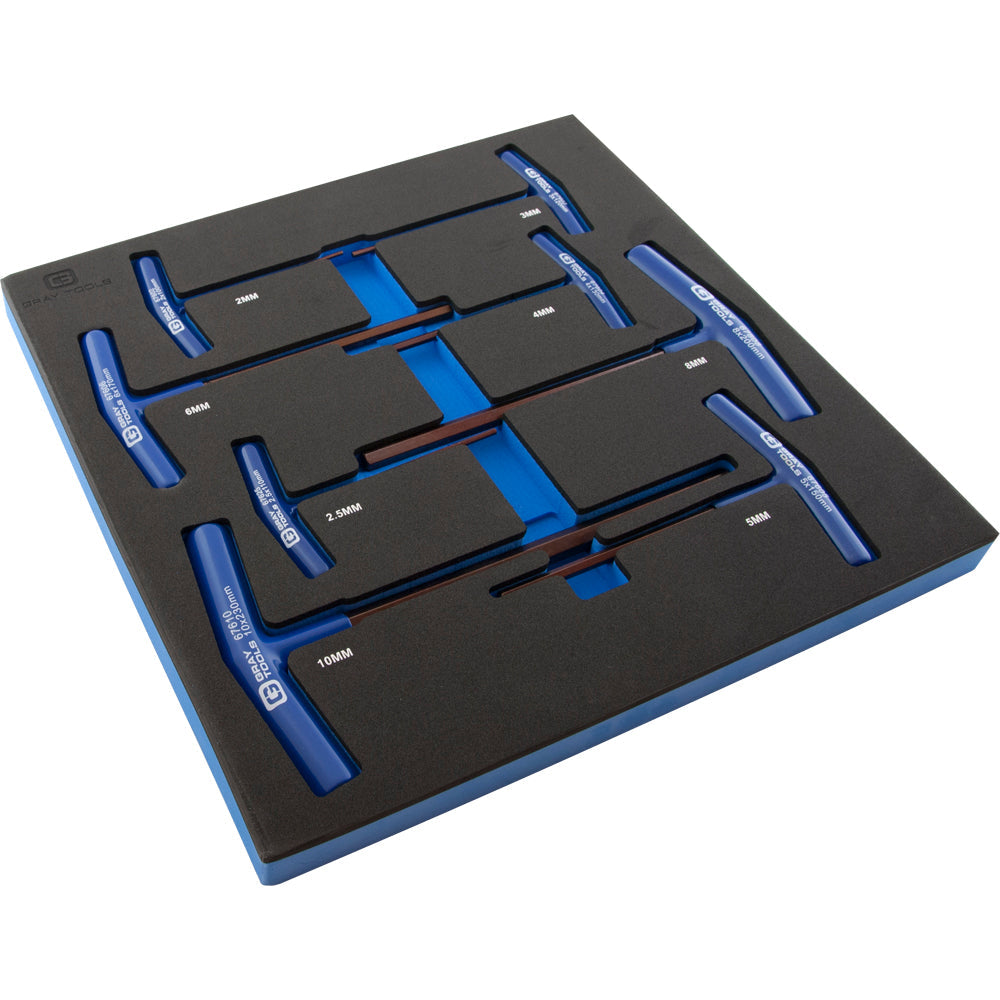 8 Piece Metric T-Handle Hex Key Set