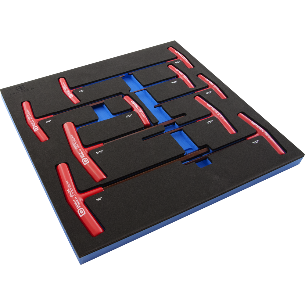 10 Piece SAE T-Handle Hex Key Set