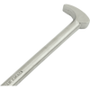 Rolling Head Pry Bars, Round Shank with Polished Point, Nickel Plate Finish
