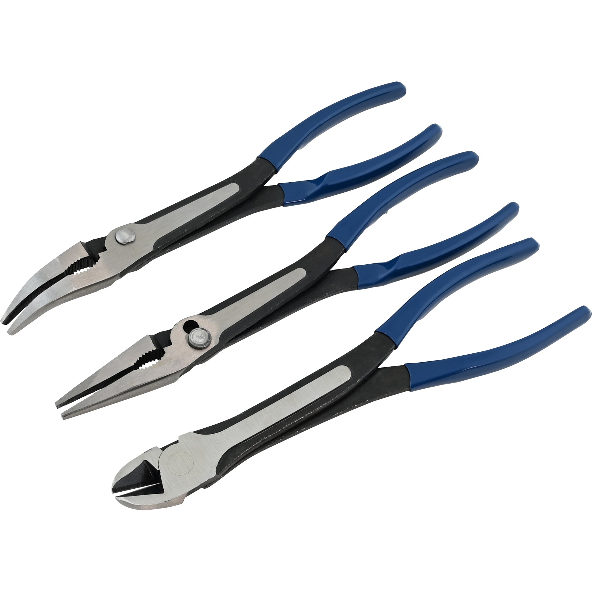 3 Piece Long Reach Heavy Duty Pliers Set