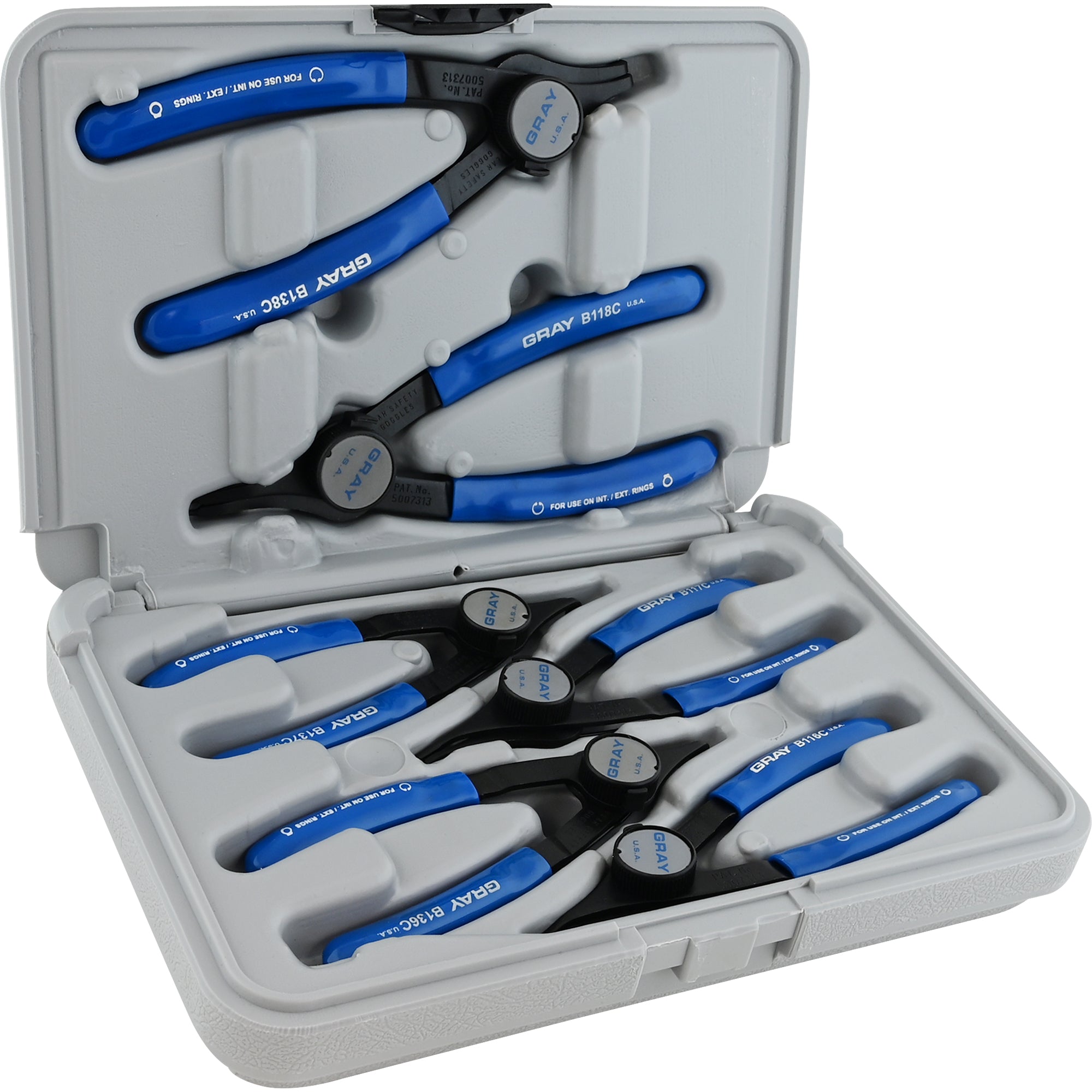 6 Piece Snap Ring Convertible Plier Set