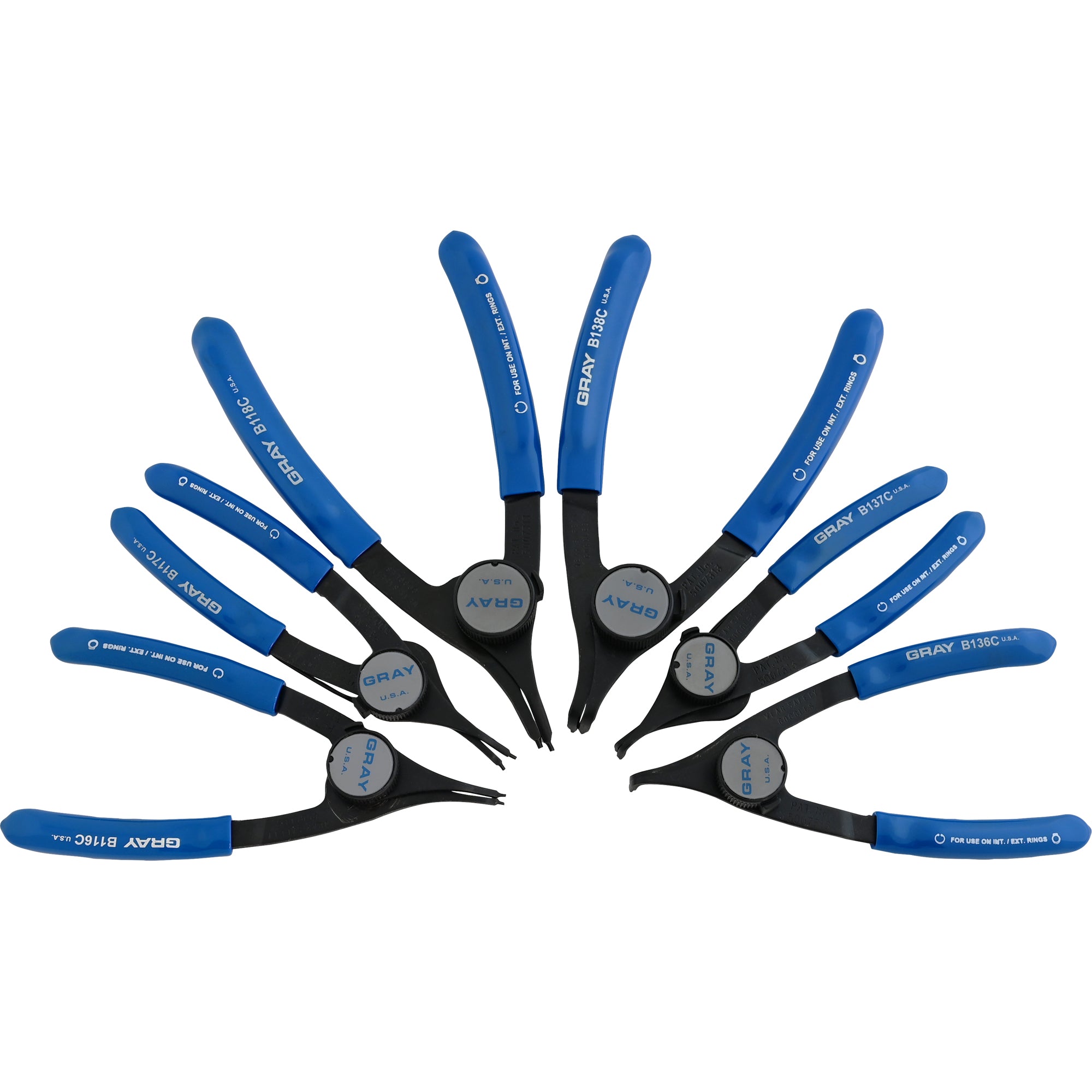 6 Piece Snap Ring Convertible Plier Set
