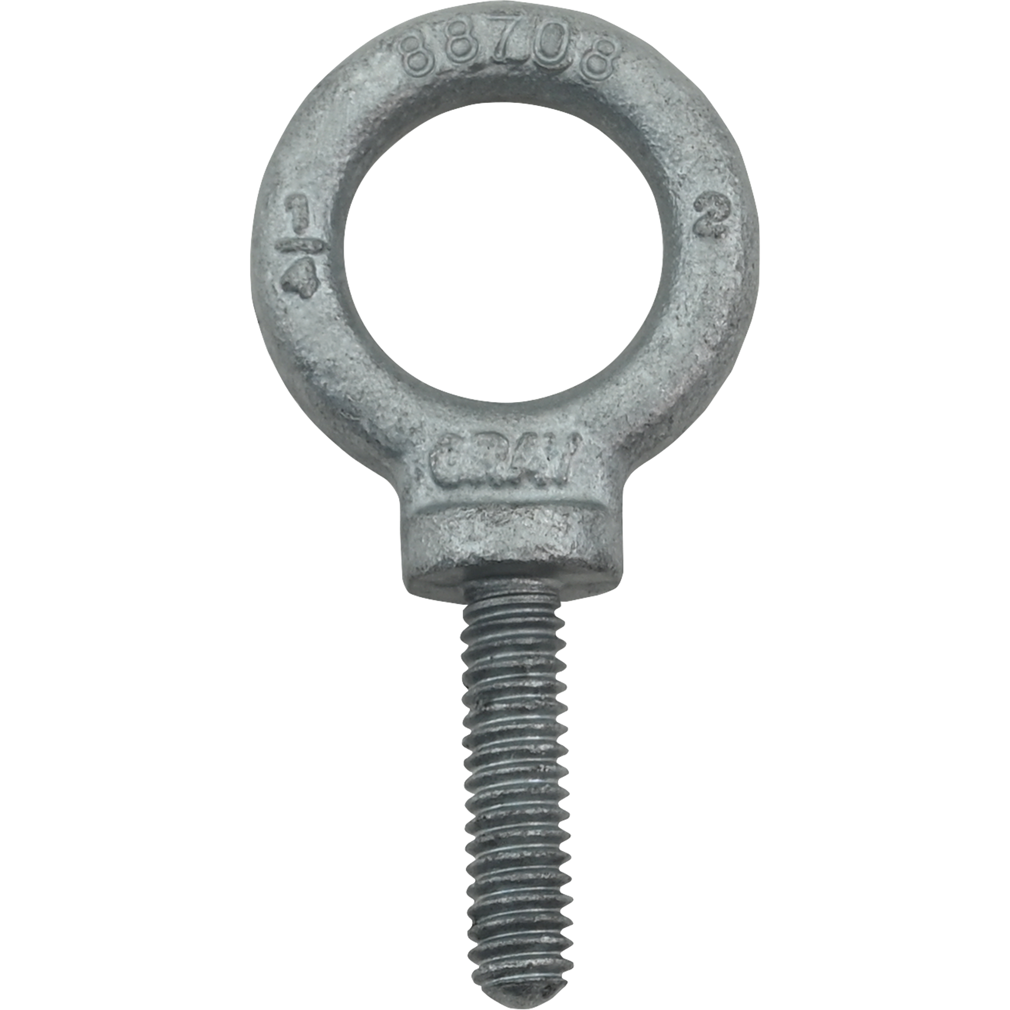 Galvanized Eye Bolts - Shoulder Pattern