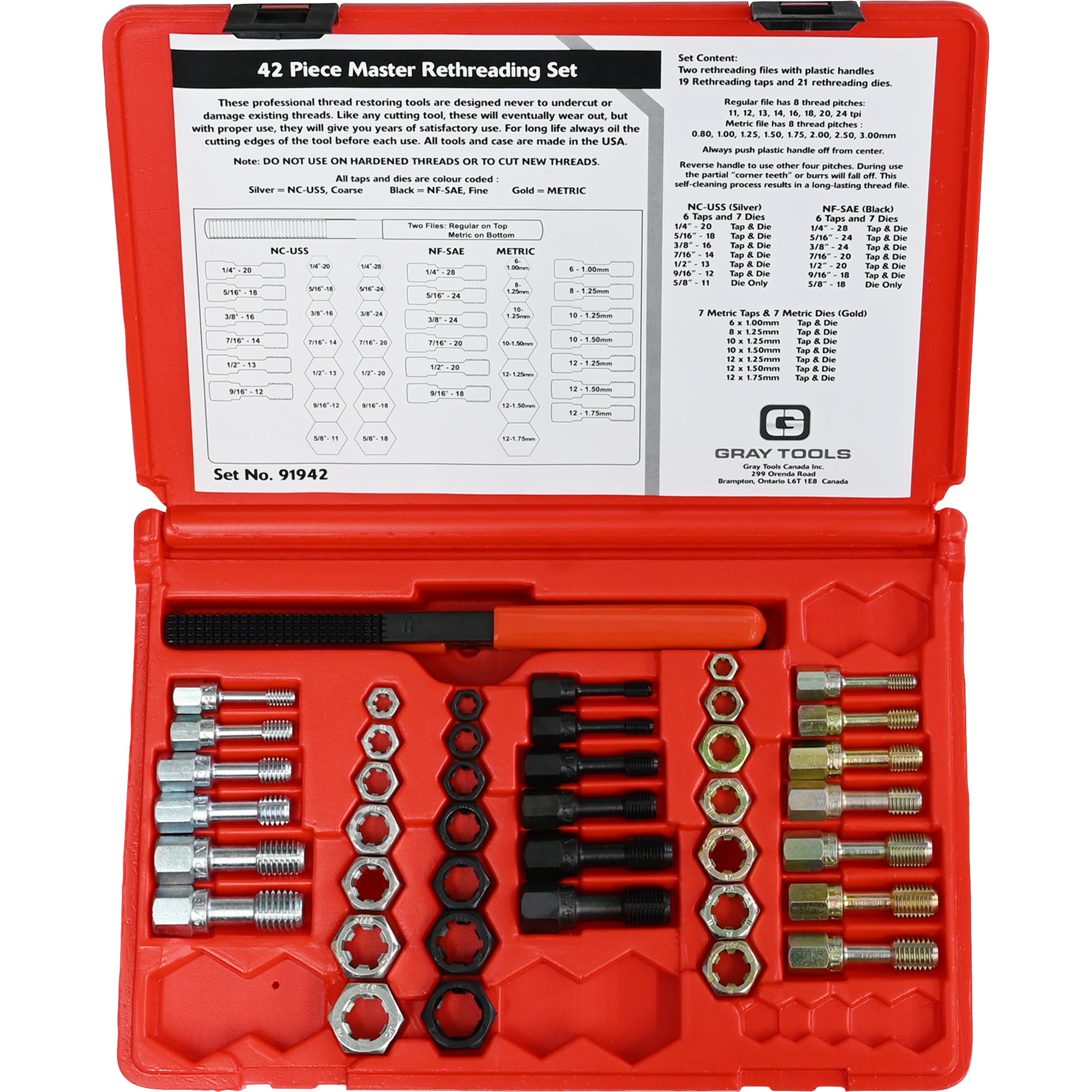 42 Piece Rethreading Kit