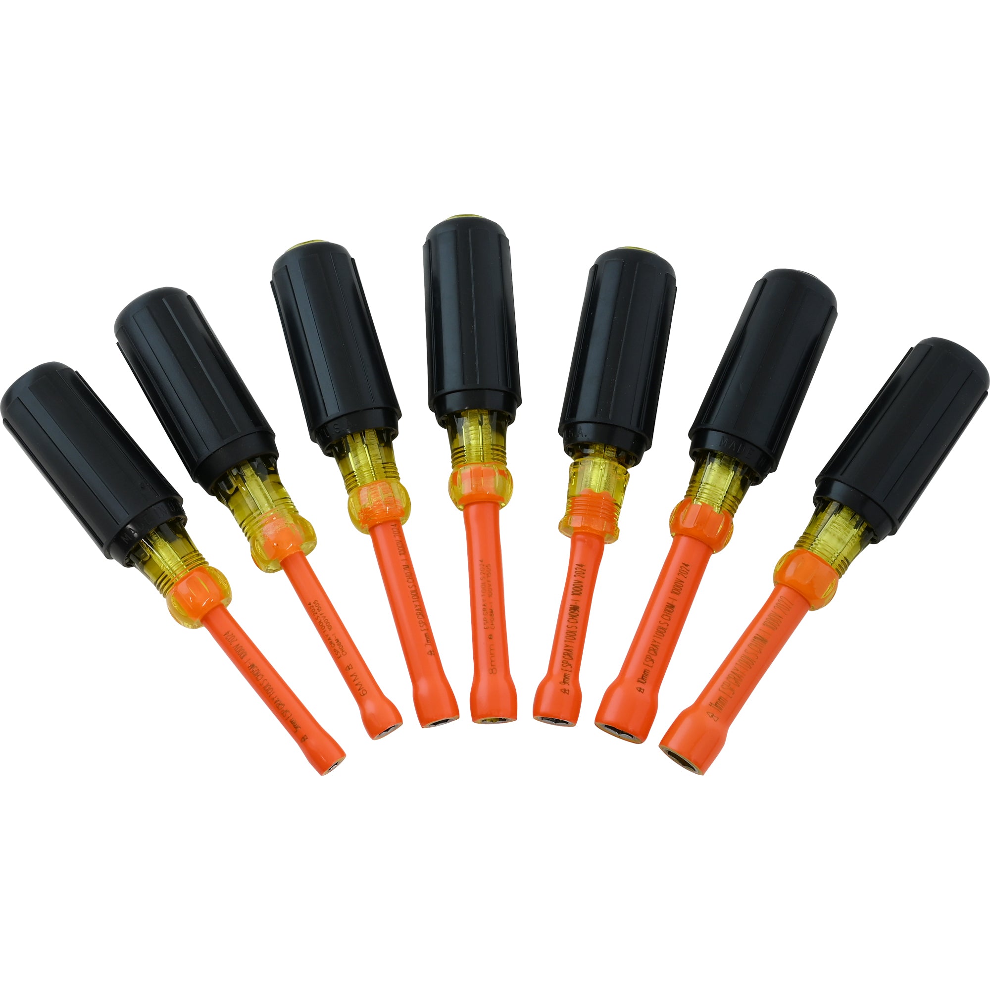 Insulated 7 Piece Metric Nut Driver Set