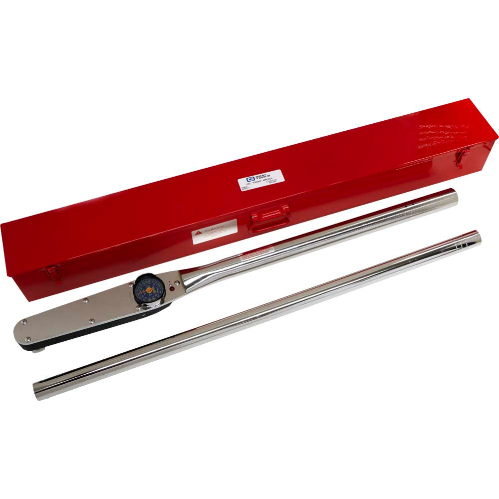 1" Dr. Dial Type with Memory Needle - Foot Pound Torque Wrench