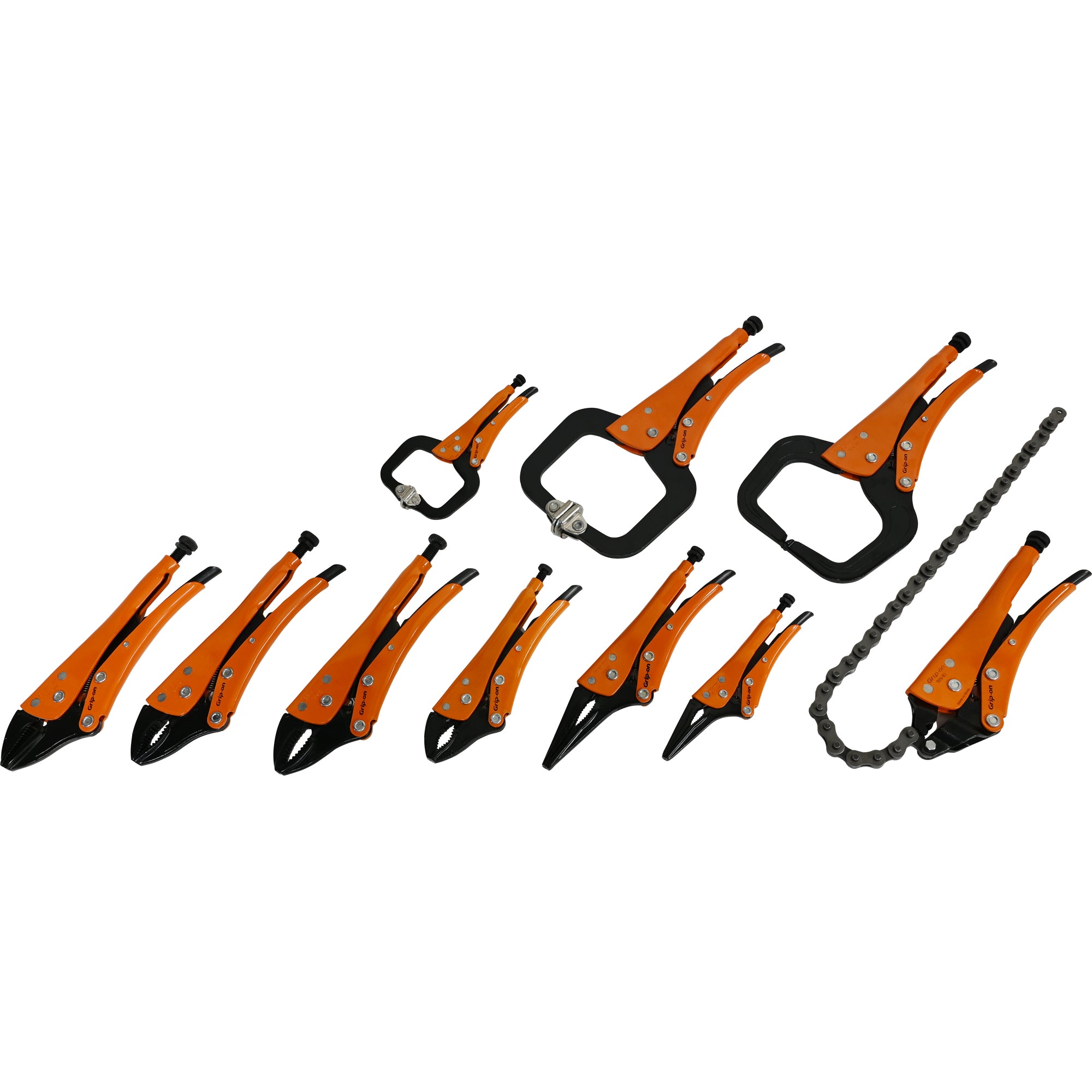 Grip-on® 10 Piece General Service Locking Pliers Set