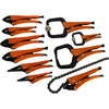 Grip-on® 10 Piece General Service Locking Pliers Set