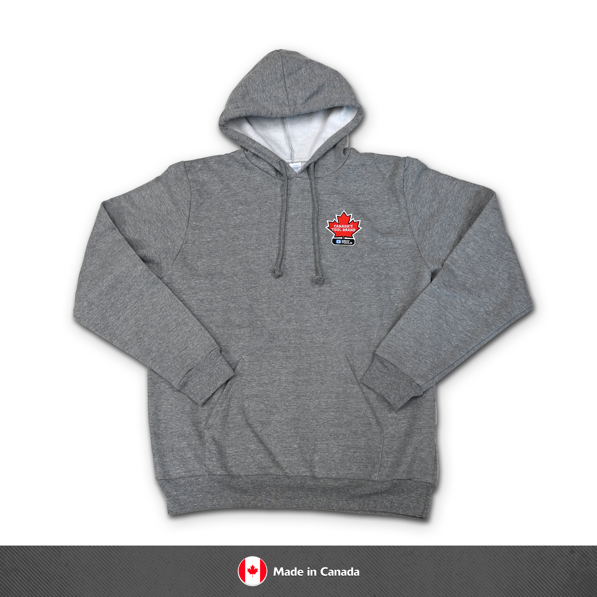 Gray Tools Pullover Hoodie-Made in Canada