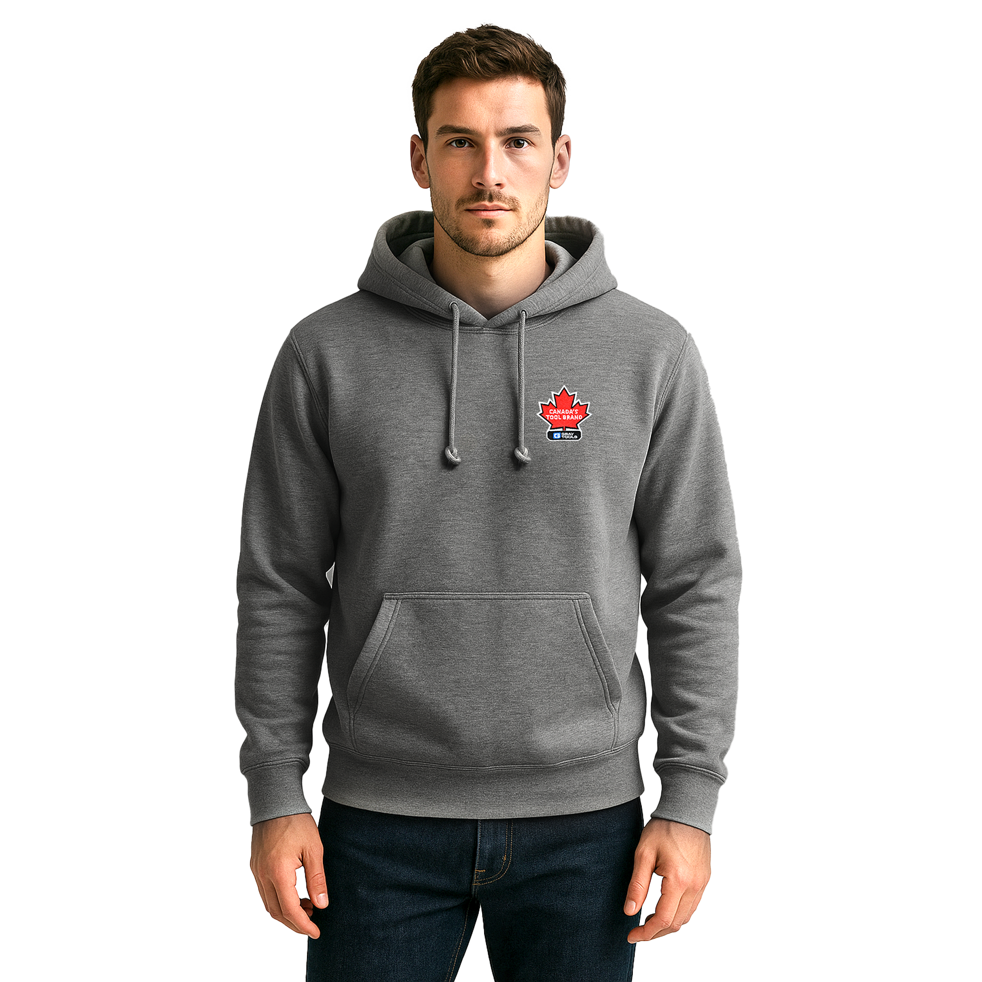 Gray Tools Pullover Hoodie-Made in Canada
