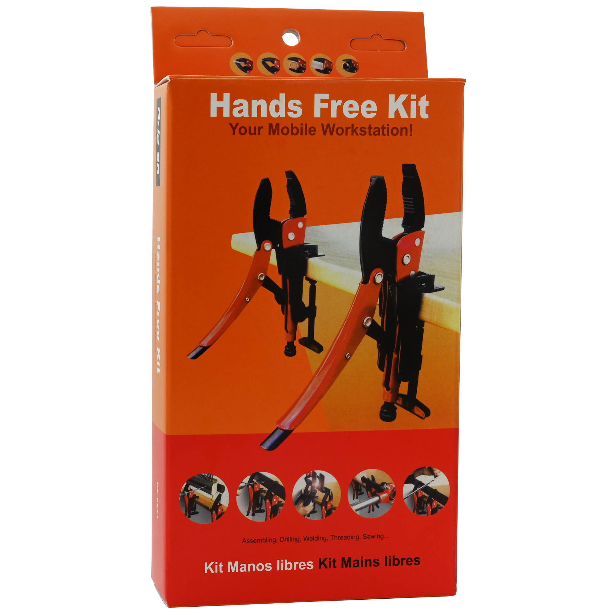 Grip-on® 2 Piece Hands Free Locking Plier Set