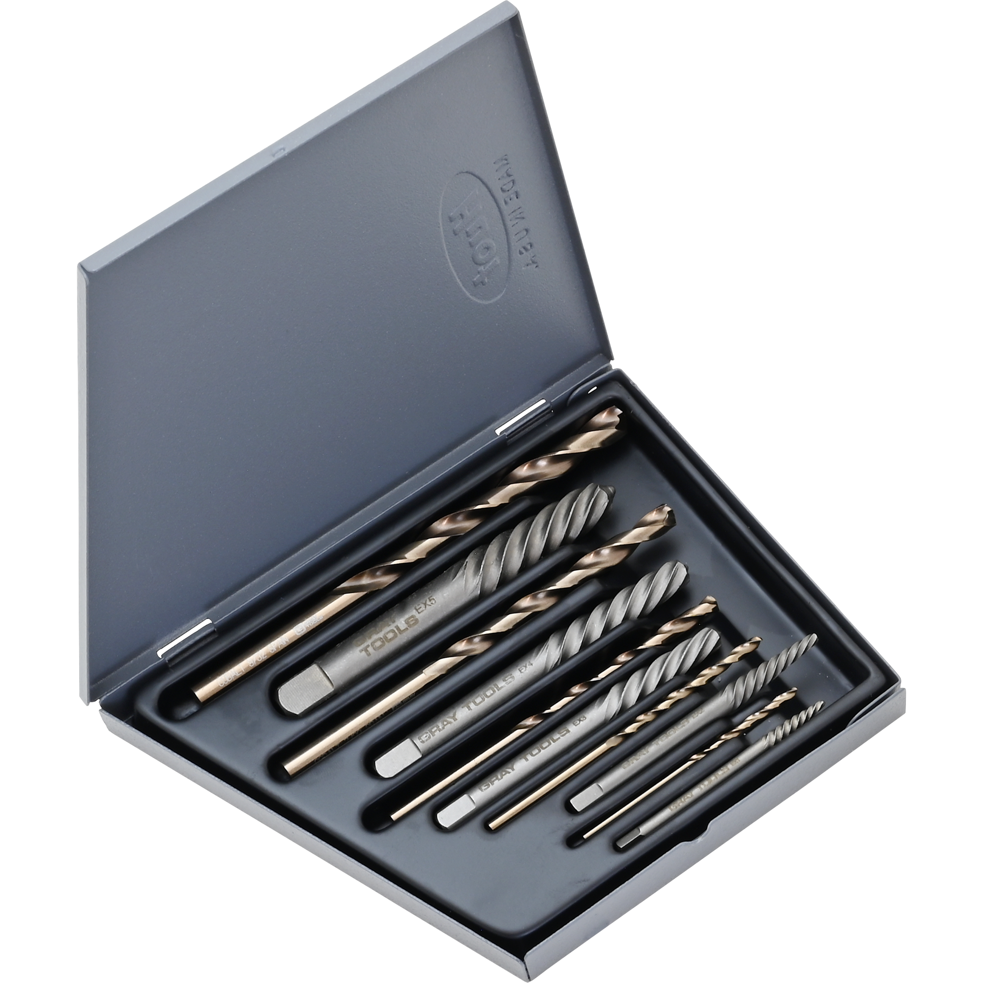 10 Piece Combination Screw Extractor & Drill Set