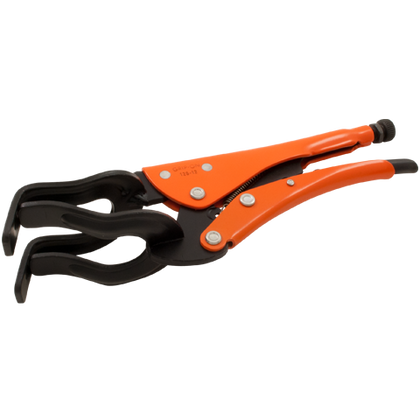 grip on locking pipe clamp distributed by gray tools