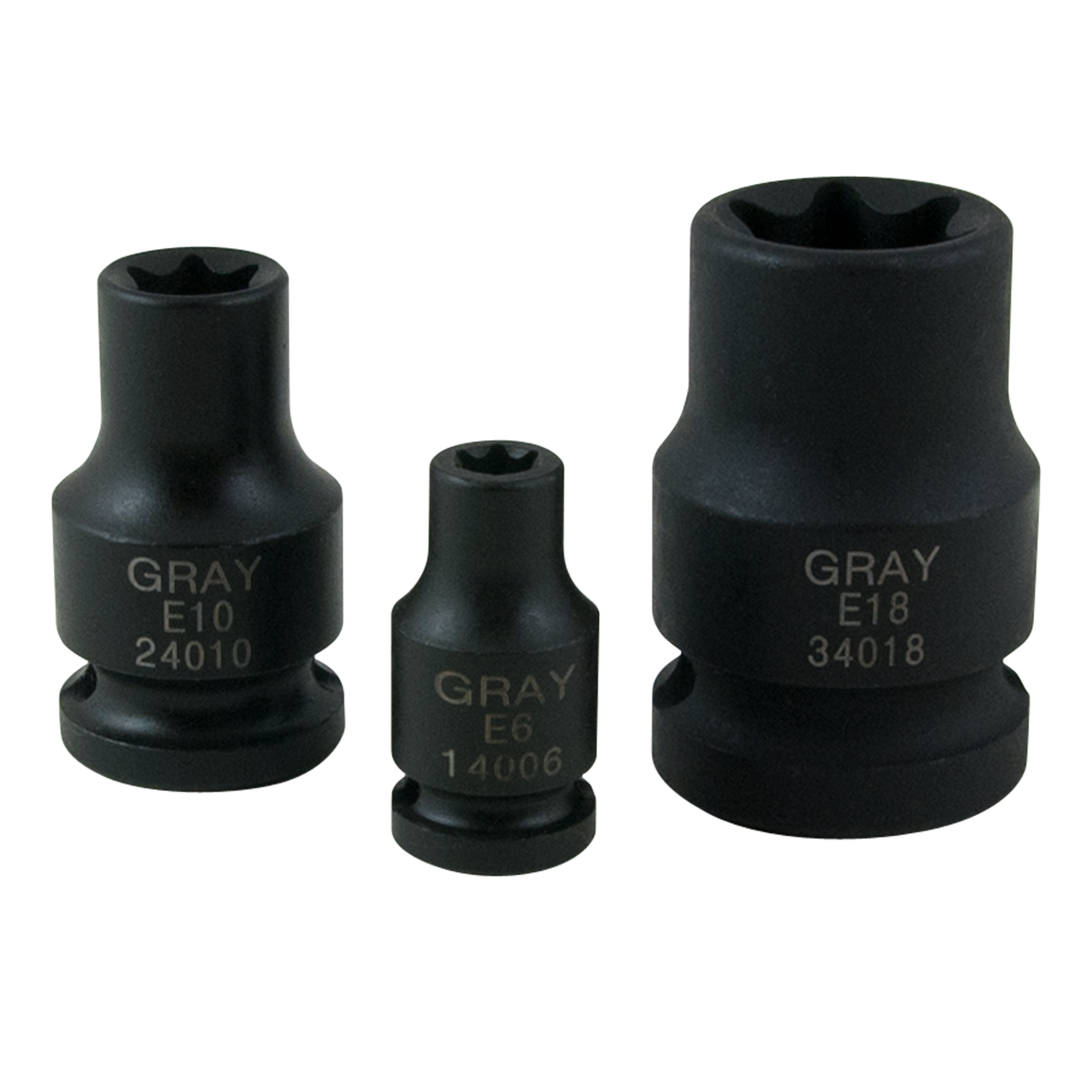 1/4", 3/8" & 1/2"  Dr. 10 Piece Female Torx® Impact Socket Set