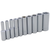 1/4" Dr. 10 Piece 6 Point Deep SAE Socket Set