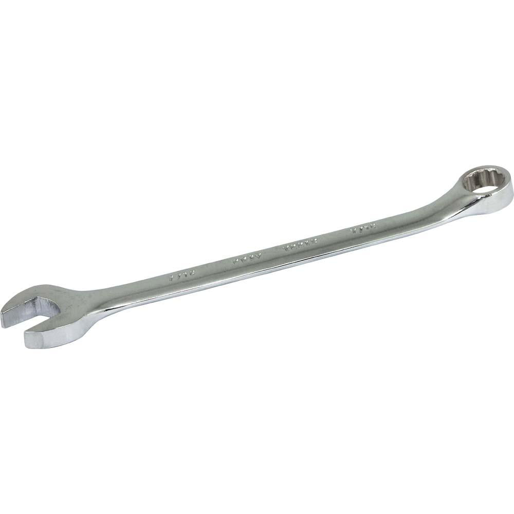 12 Point SAE Combination Wrenches - 15° Offset - Satin Chrome Finish