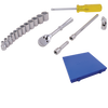 1/4" Dr. 17 Piece 6 Point Standard Metric Socket Set