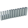 1/4" Dr. 12 Piece 6 Point Deep Metric Socket Set