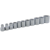 3/8" Dr. 11 Piece 6 Point Standard SAE Socket Set