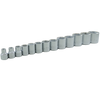 3/8" Dr. 13 Piece 6 Point Standard SAE Socket Set