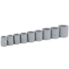 3/8" Dr. 9 Piece 12 Point Standard SAE Socket Set