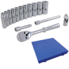 3/8" Dr. 15 Piece 12 Point Deep SAE Socket Set