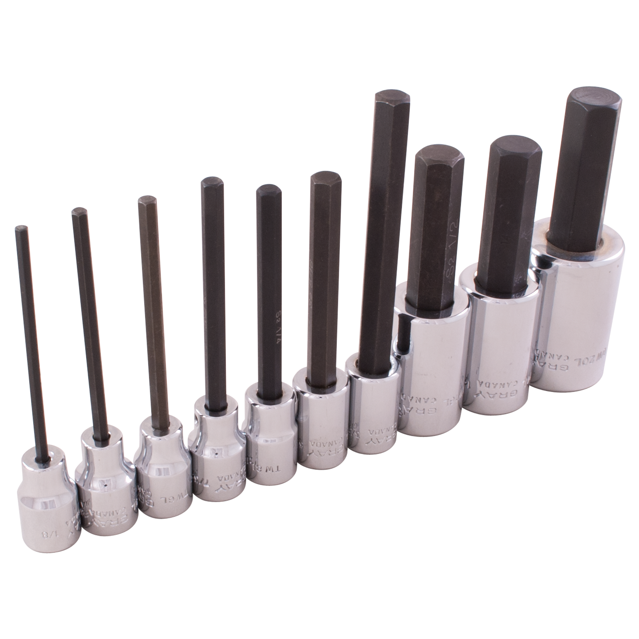 3/8" & 1/2" Drive 10 Piece SAE Hex Head Socket Set