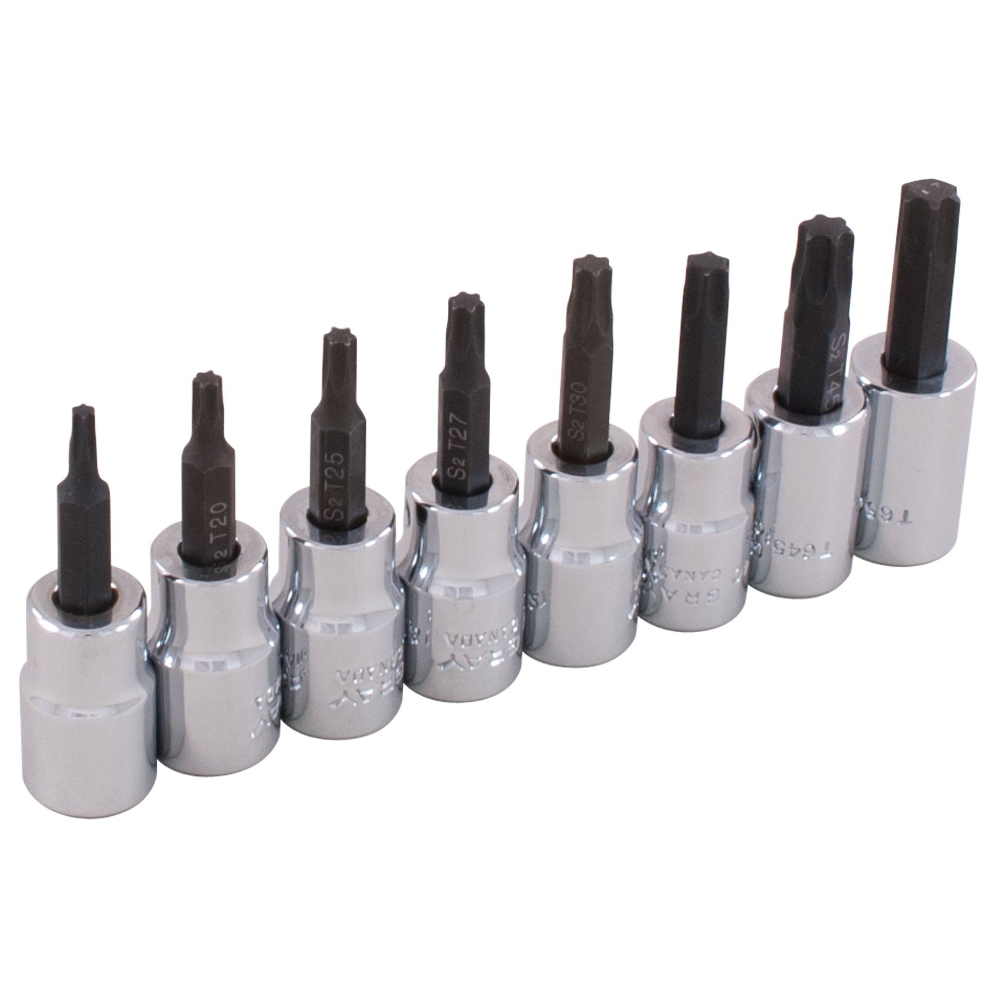 3/8" Dr. 8 Piece Torx® Head Socket Set