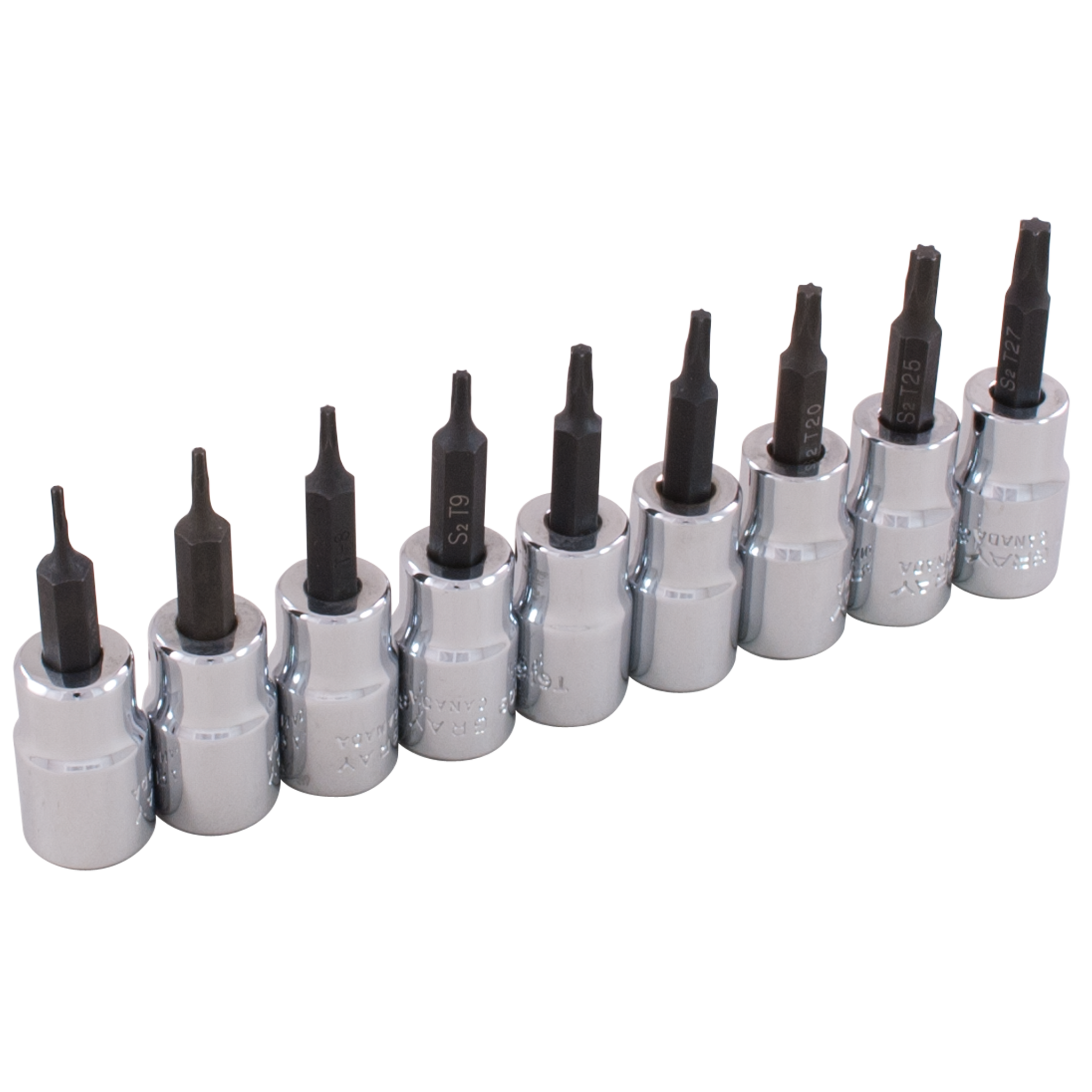 3/8" Dr. 9 Piece Torx® Head Socket Set