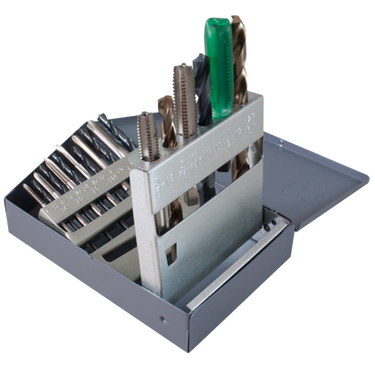 18 piece combination tap and drill set