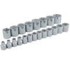 3/8" Dr. 21 Piece 6 Point Standard Metric Socket Set