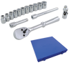 3/8" Dr. 15 Piece 12 Point Standard Metric Socket Set
