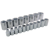 1/2" Dr. 19 Piece 6 Point Standard SAE Socket Set