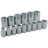 1/2" Dr. 15 Piece 12 Point Standard SAE Socket Set