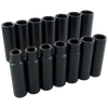 1/2" Dr. 14 Piece 6 Point Deep Metric Impact Socket Set