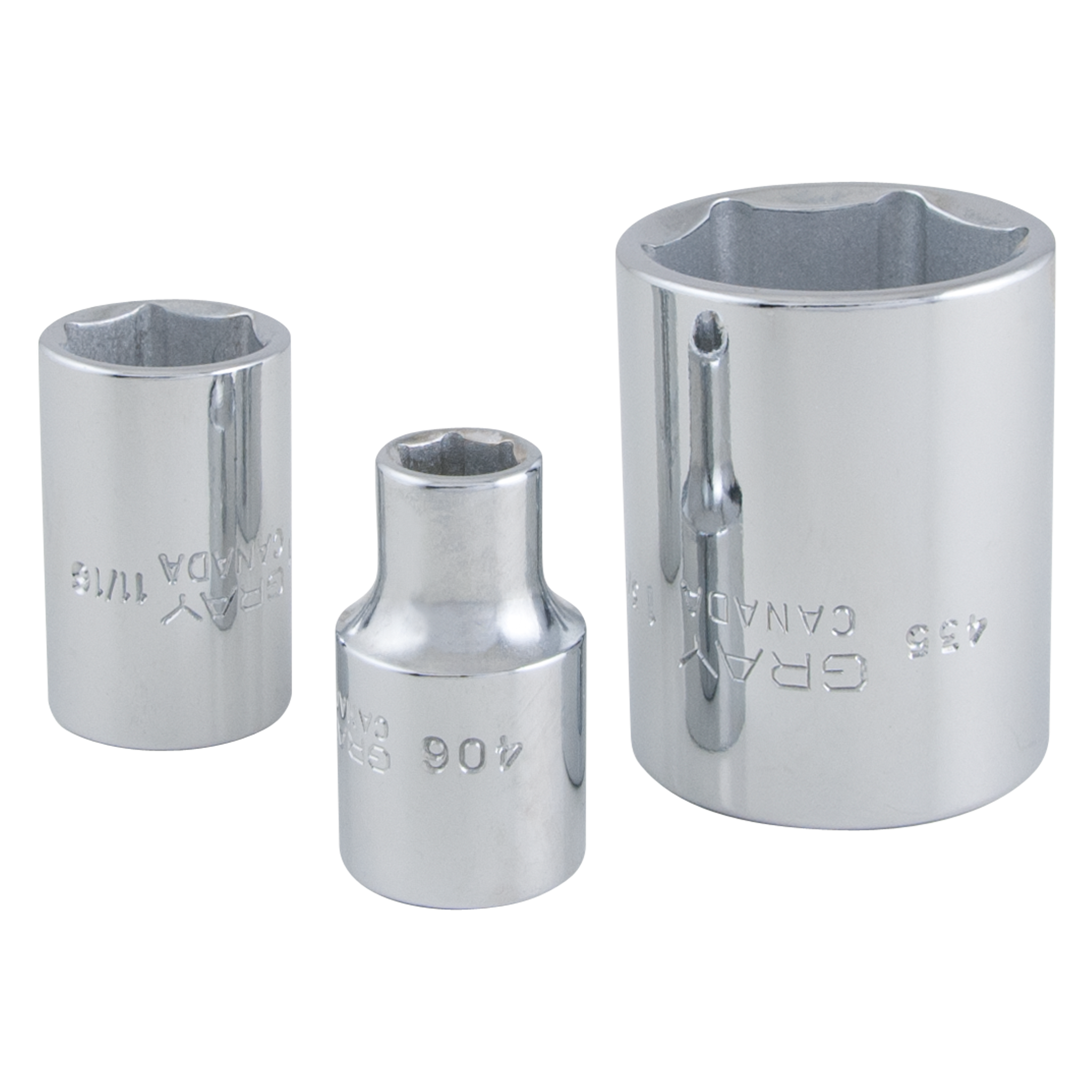 1/2" Dr. 15 Piece 6 Point Standard SAE Socket Set