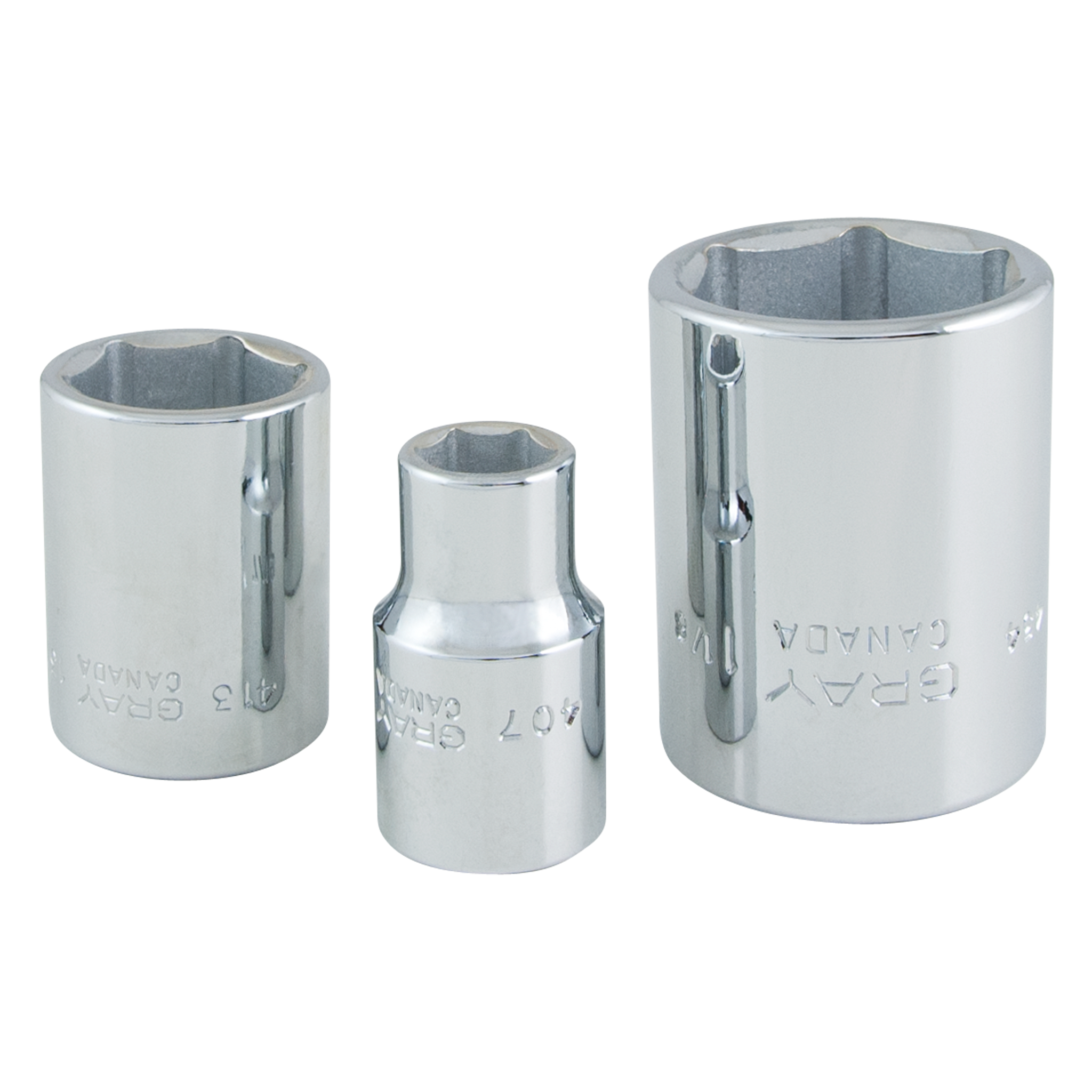 1/2" Dr. 12 Piece 6 Point Standard SAE Socket Set