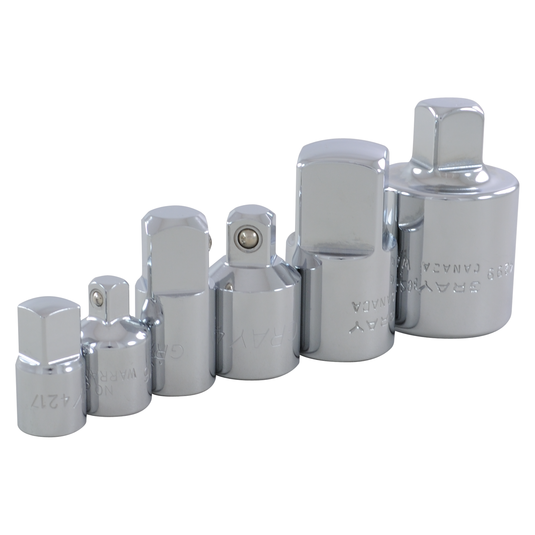 6 Piece Adapter Set (1/4", 3/8", 1/2", 3/4" Dr.)