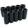 3/4" Dr. 10 Piece 6 Point Deep SAE Impact Socket Set