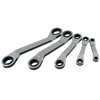 5 Piece 6 & 12 Point SAE 25° Offset Ratcheting Box End Wrench Set