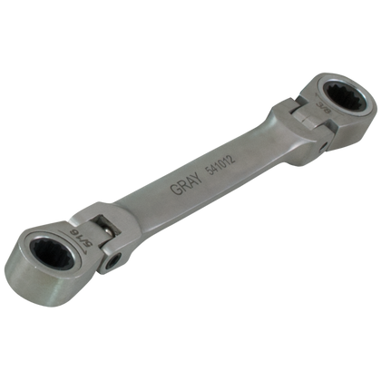 SAE double box flex head multigear geared wrench