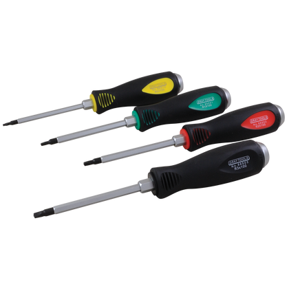 4 piece heavy duty comfort grip screwdriver set