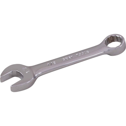 12 point SAE stubby combination wrenches 15 offset mirror chrome finish