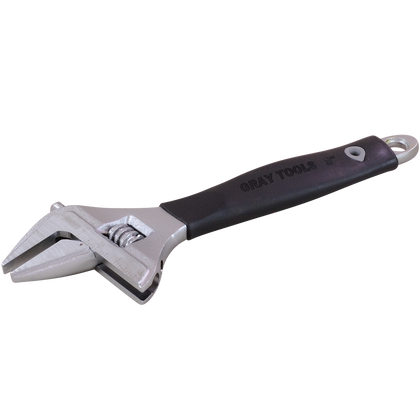 industrial adjustable wrench with slim jaw
