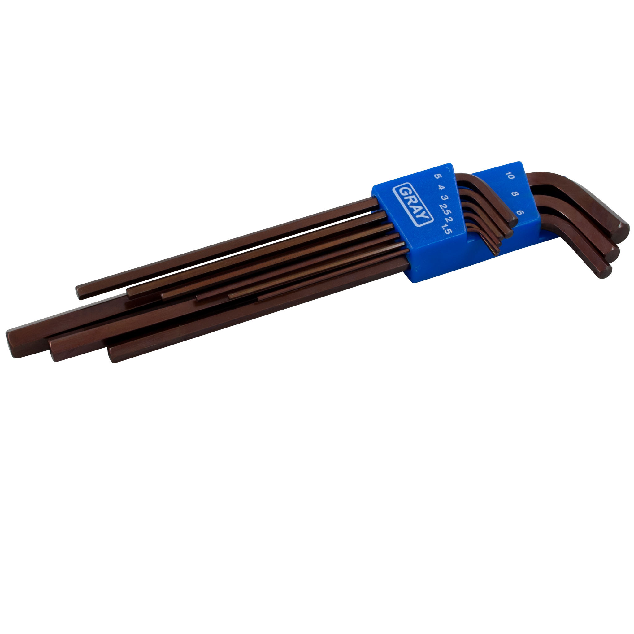 9 Piece Extra Long Arm Hex Key Wrench Set