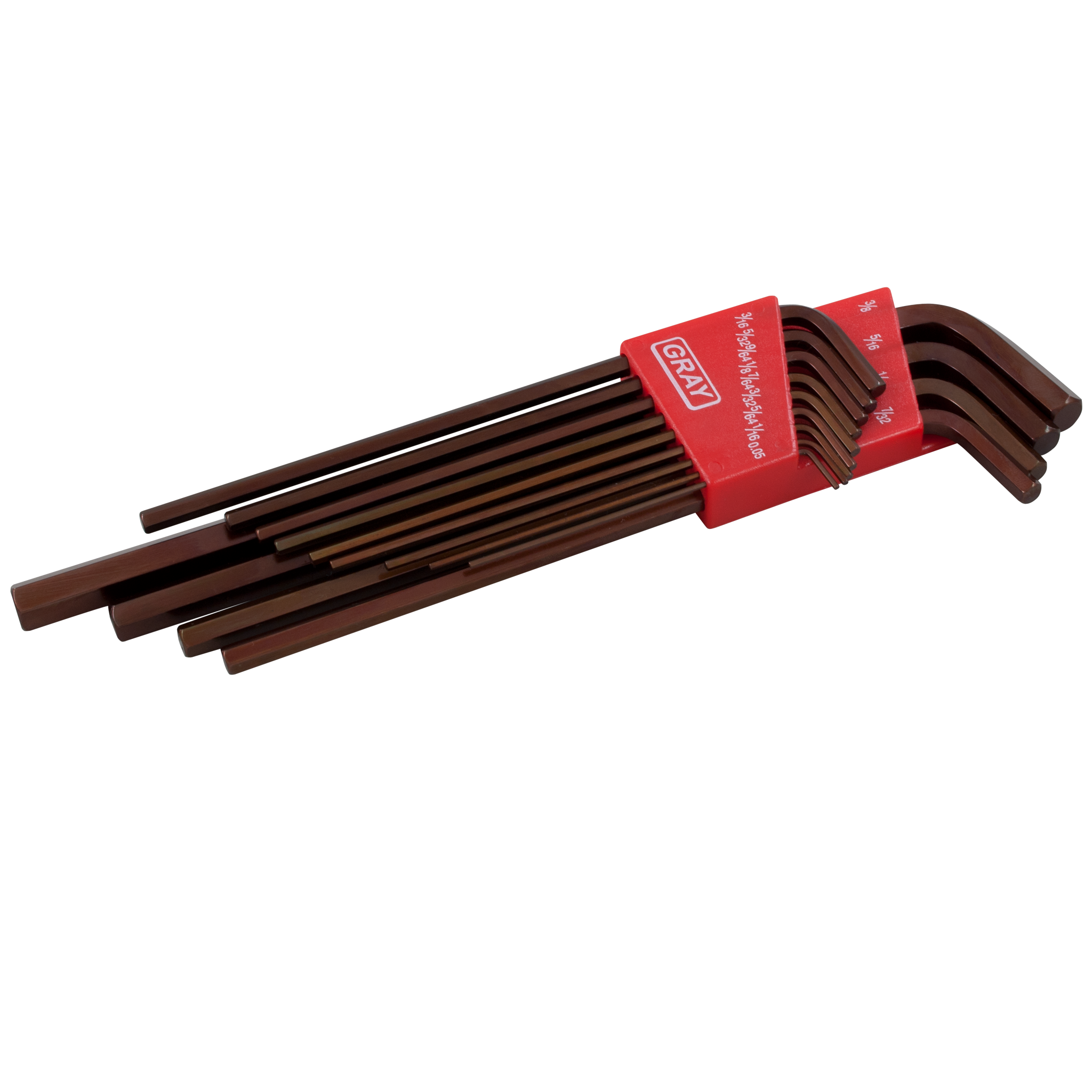 13 Piece SAE Extra Long Arm Hex Key Wrench Set